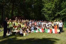 Pielgrzymi Światowych Dni Młodzieży z Włoch w Lasach Janowskich